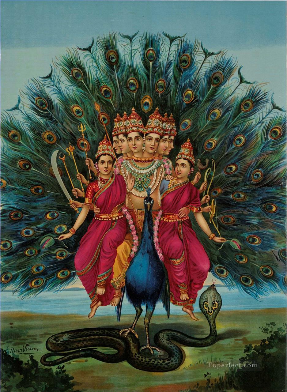 Murugan by Raja Ravi Varma Oil Paintings